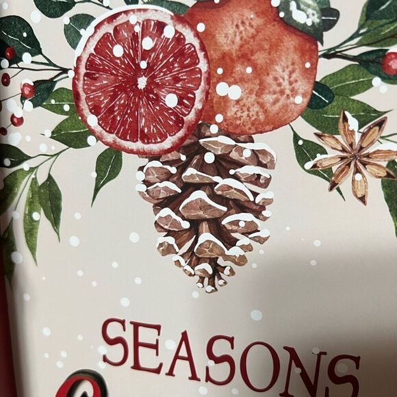 SEASONS Greetings Christmas Sign Decor Wooden Tabletop Holidays Mantel Shelf NWT - Picture 10 of 11